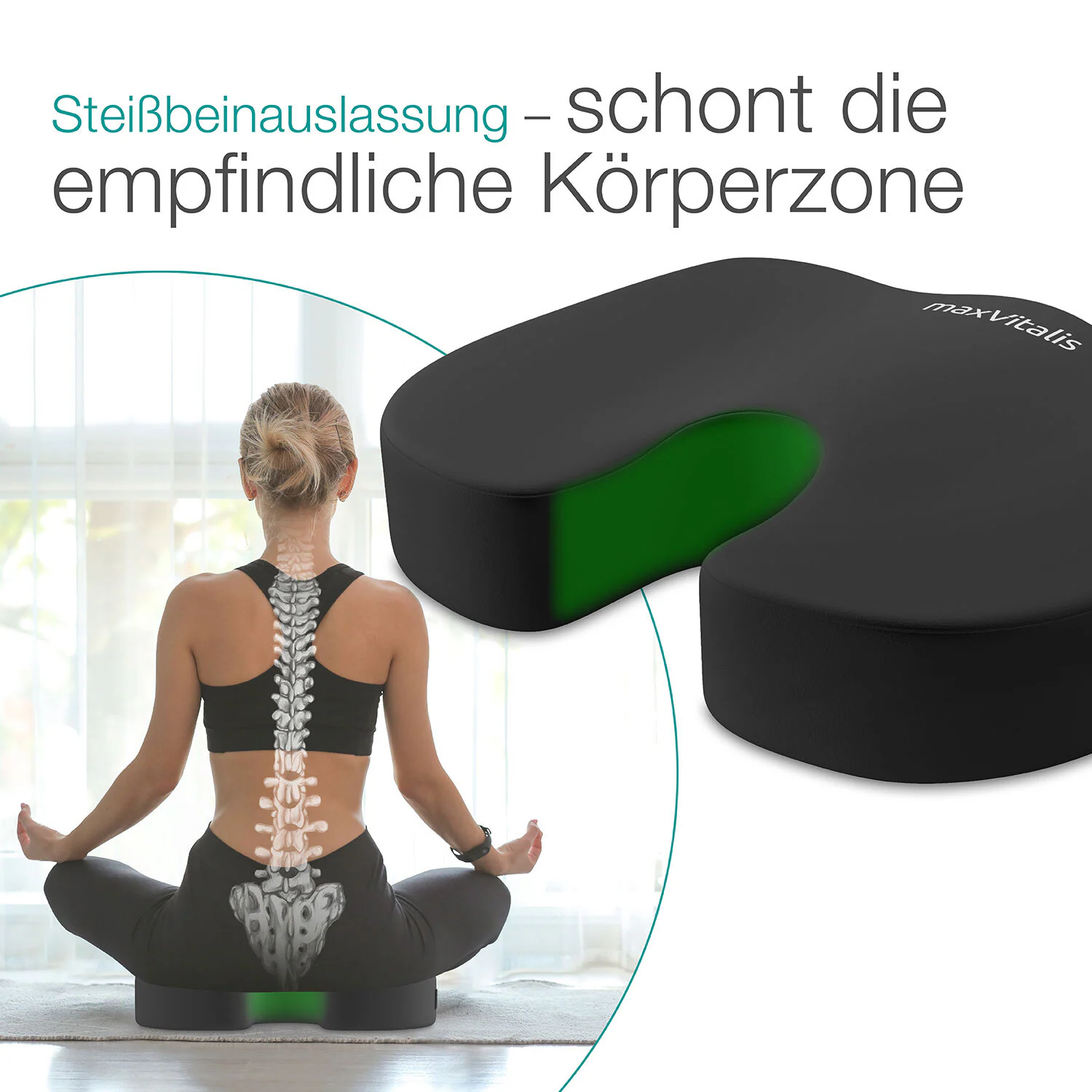 aktivshop Steißbein- und Haltungskissen aktiv mit Gel