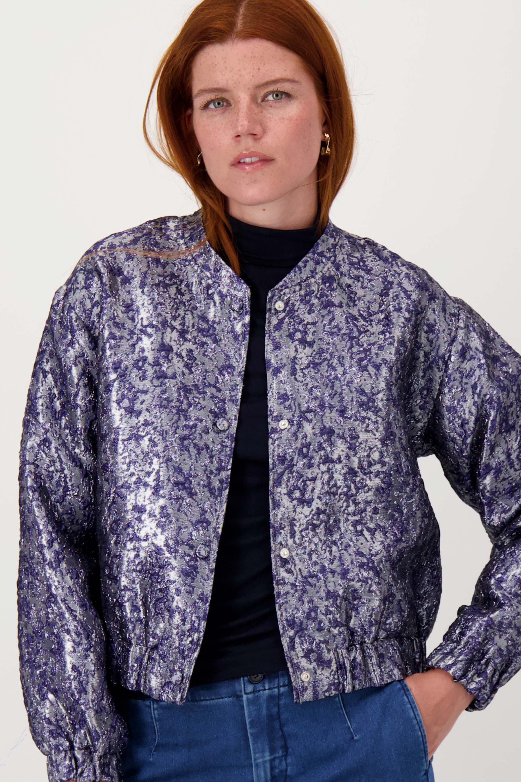 jacquard glans jasje