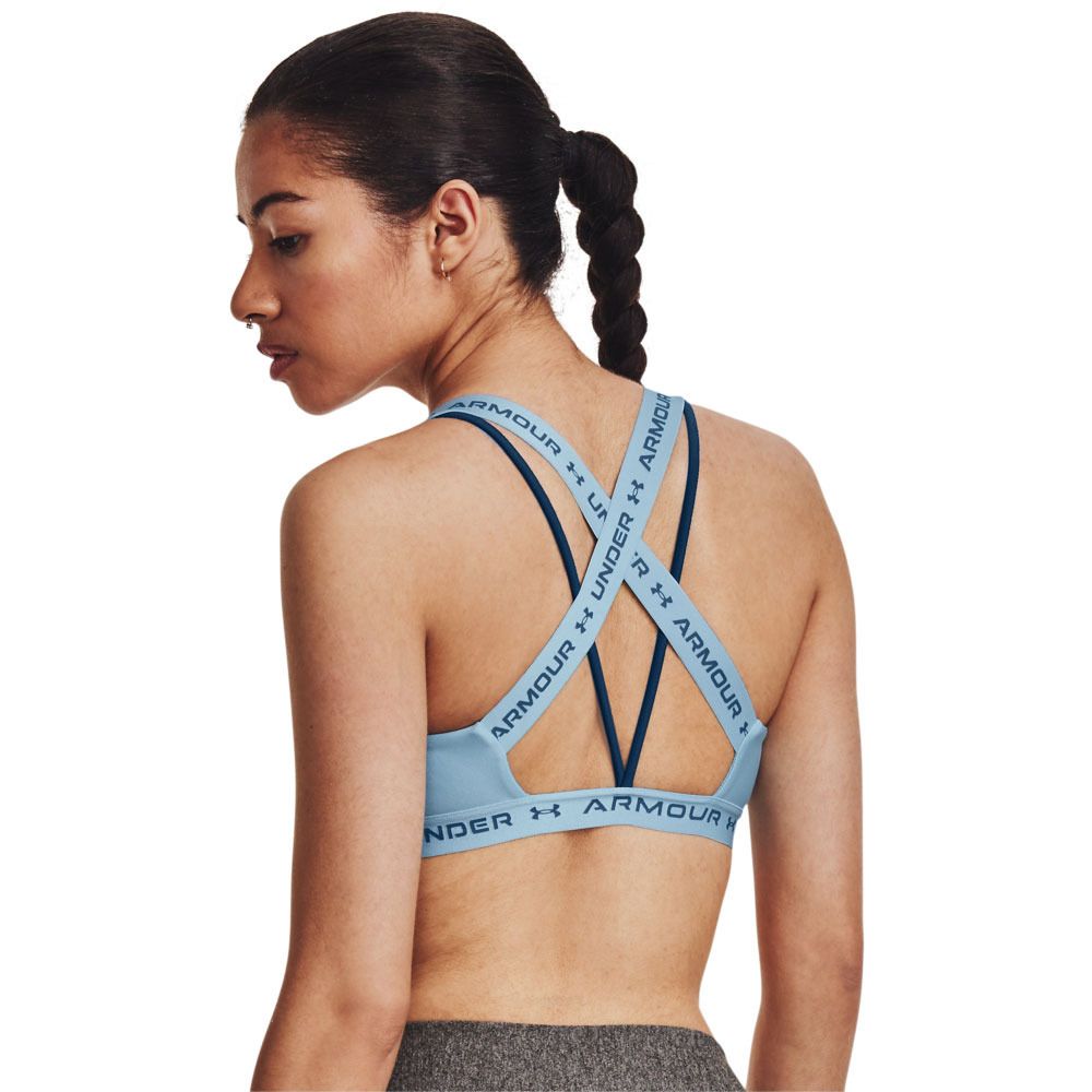 Under Armour CROSSBACK LOW - Brassière Femme bleu
