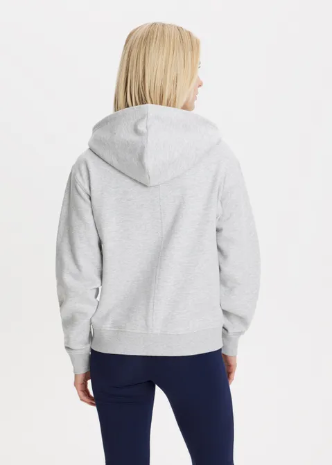 Oversized vest met rits grijs (GRS.MEL)