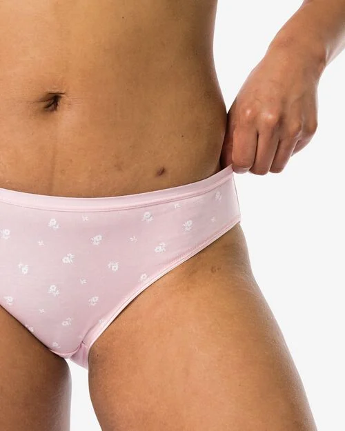 2 slips femme coton stretch rose
