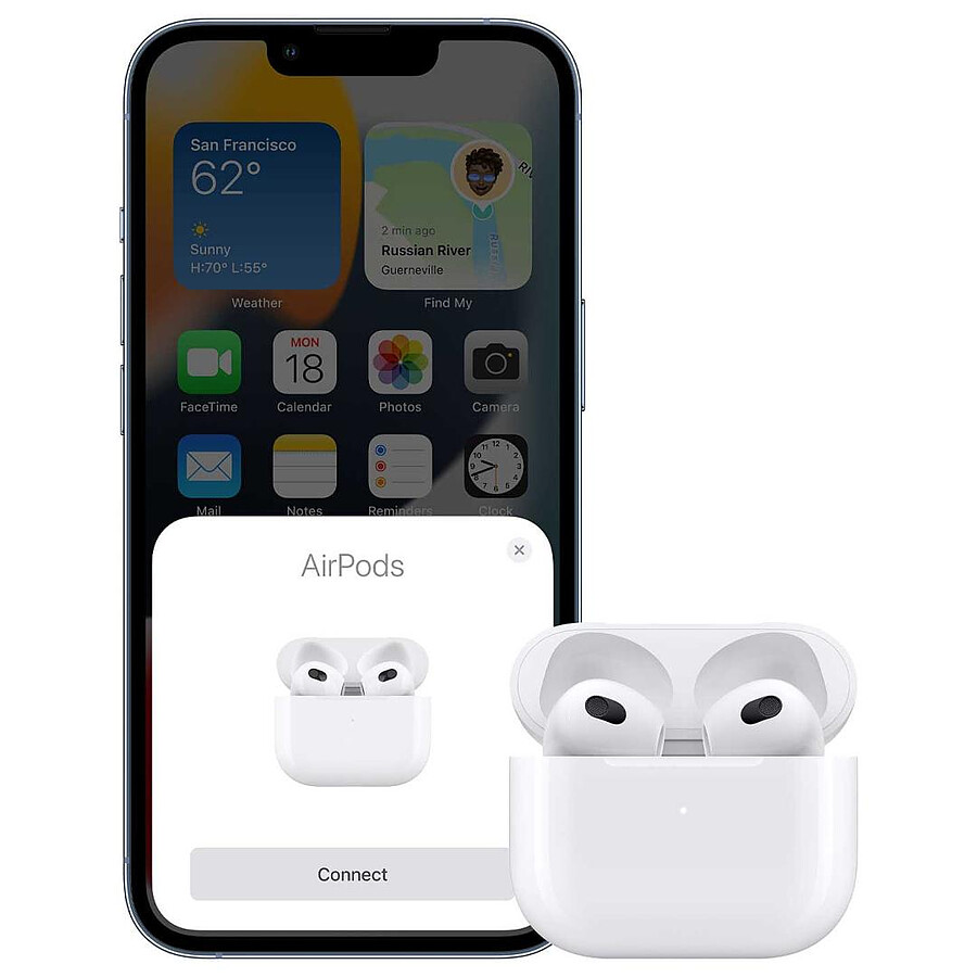 Apple AirPods 3 - Boîtier charge Lightning - Écouteurs sans fil