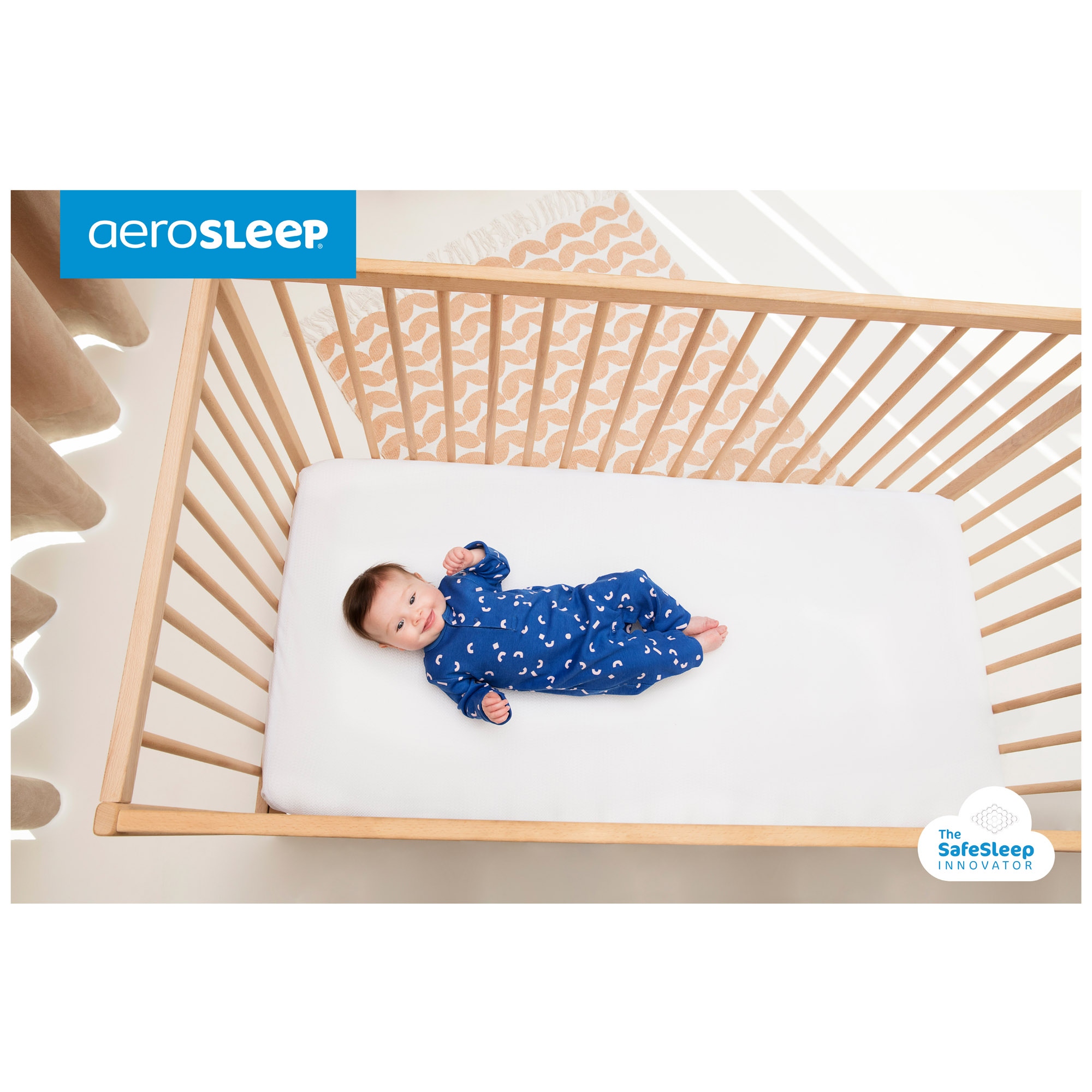 Aerosleep hoeslaken wieg - toppers - Prénatal