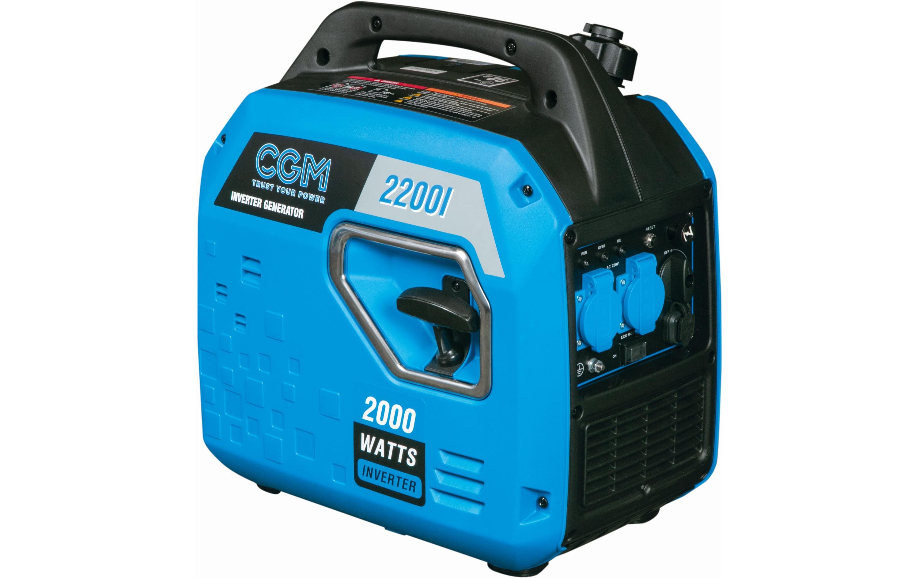 Benzin-Stromerzeuger Inverter 2200I, 4-Takt, 2000W<br>4-Takt Benzingenerator mit 2000 W Leistung und 4 l Tank
