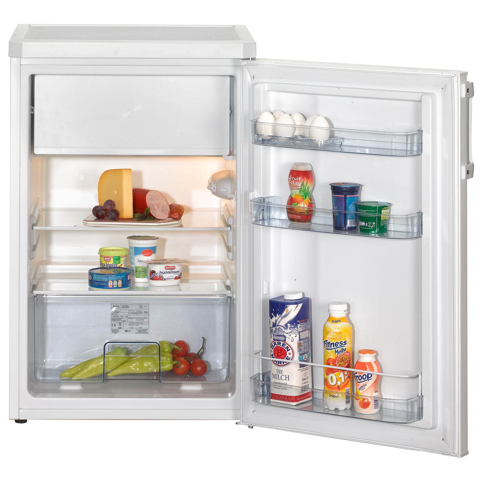 AMICA Kühlschrank KS 361 100 W - mit Gefrierfach- D