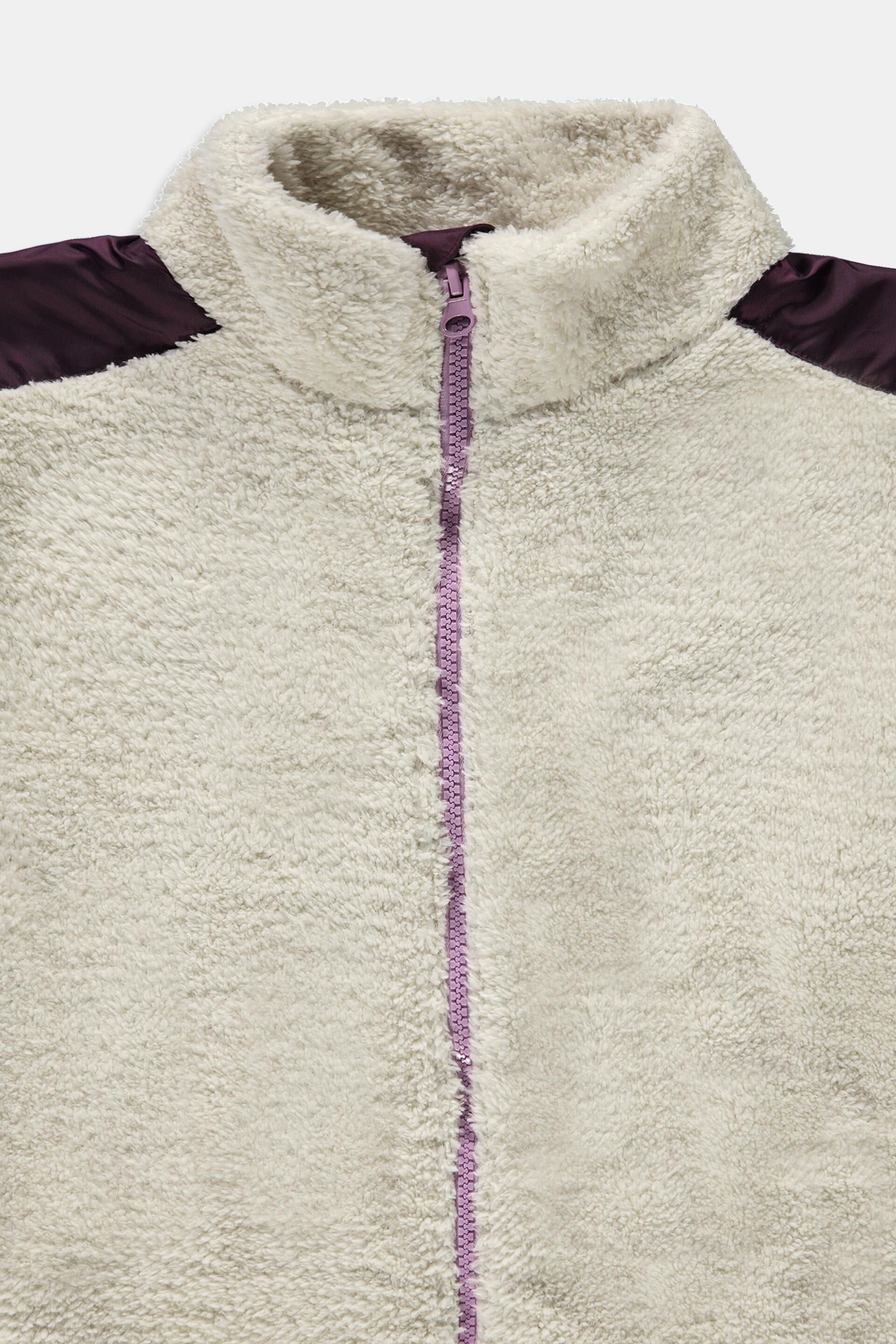 Manteau en maille polaire duveteuse