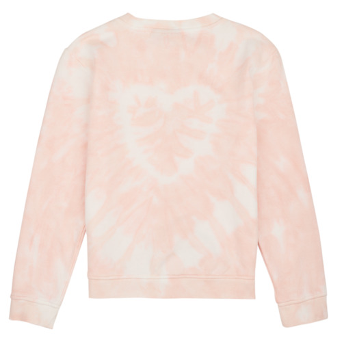 Vans - TIE-DYE HEART CREW - Rose / Blanc