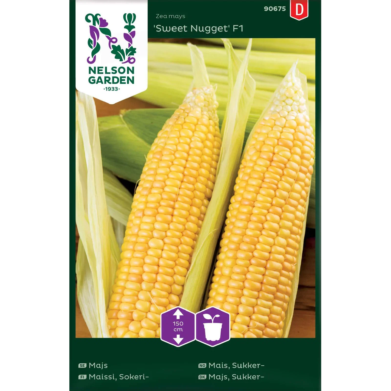 Zea mays 'Sweet Nugget' Sukkermais 'Sweet Nugget'