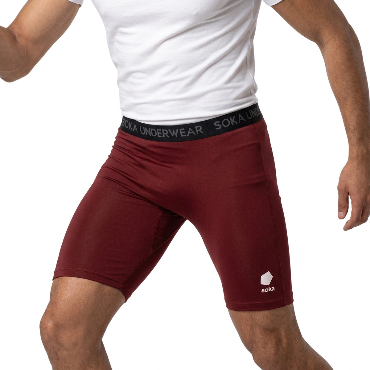 Leggings curtas Soka Primera Capa Soul Pure Burgundy