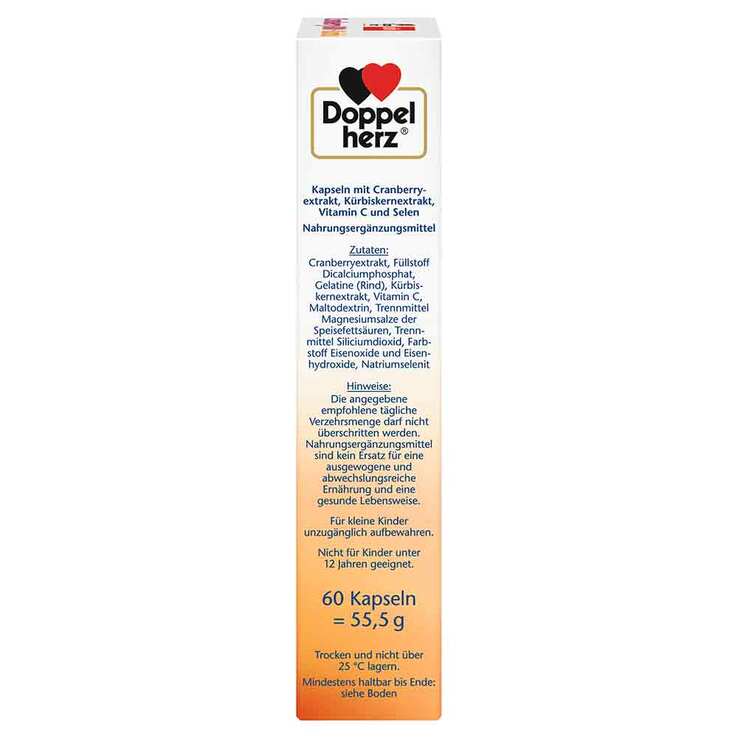 Doppelherz Cranberry+Kürbis Kapseln, 60 St