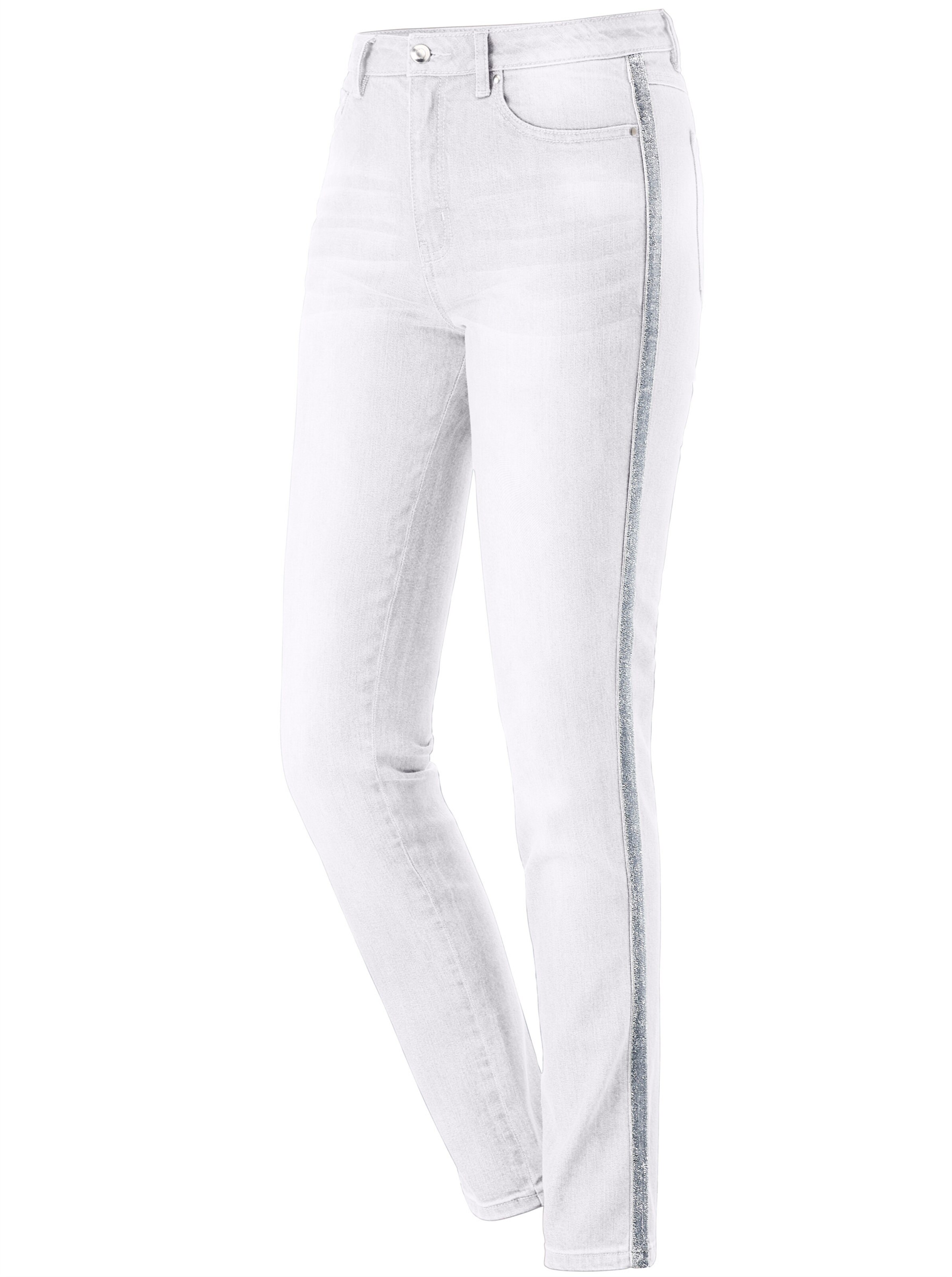 5-Pocket-Jeans in weiß