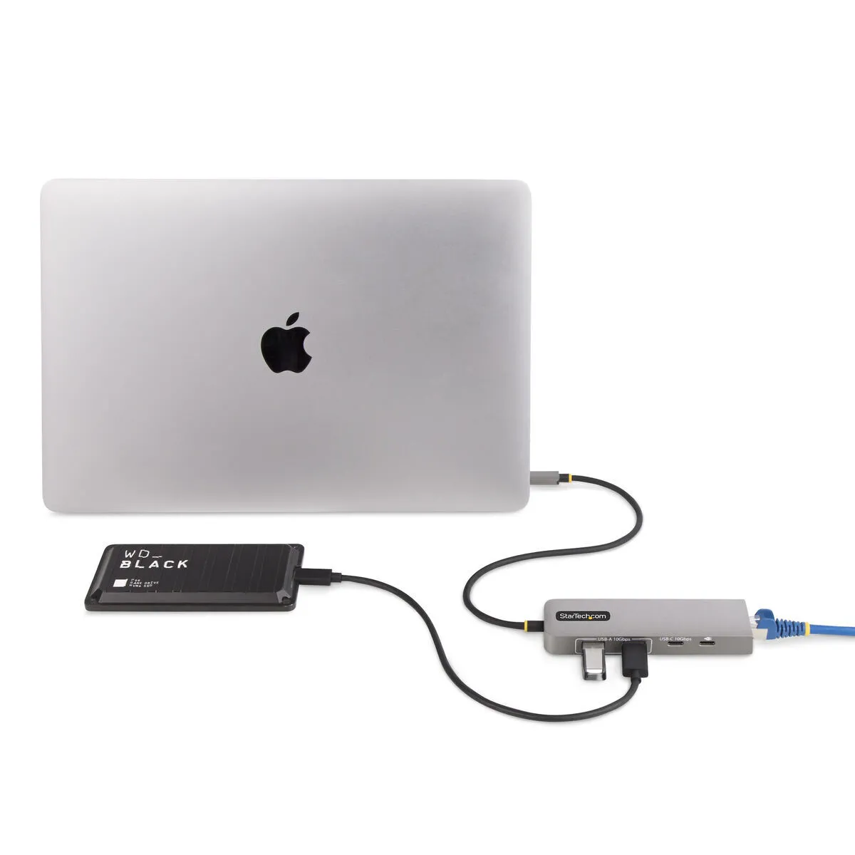 Hub USB-C Startech 10G2A1C25EPD - Gris