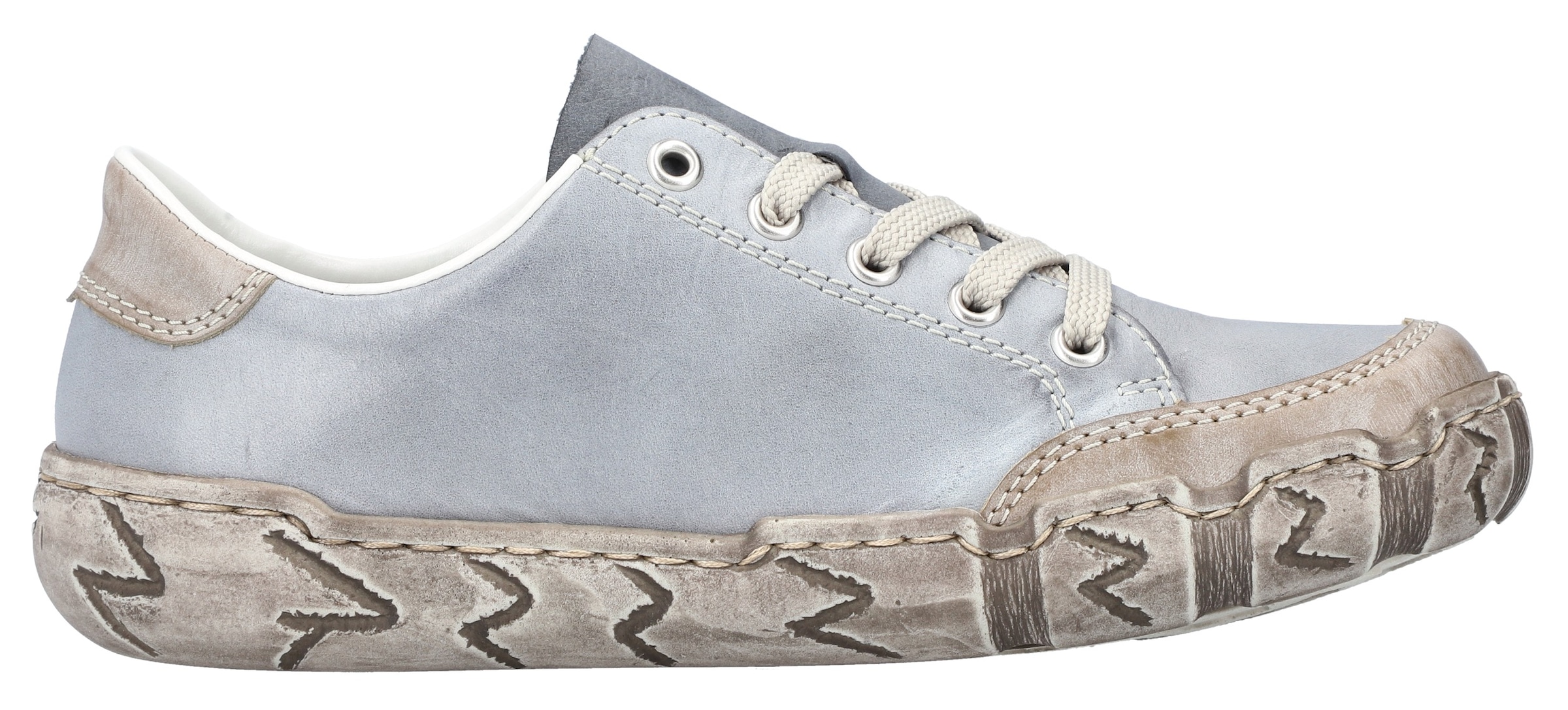 Rieker Sneaker  mit Zierreissverschluss, Freizeitschuh, Halbschuh, Schnürschuh