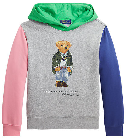 Polo Ralph Lauren H?ttetr?je - Gråmeleret m. Bamse