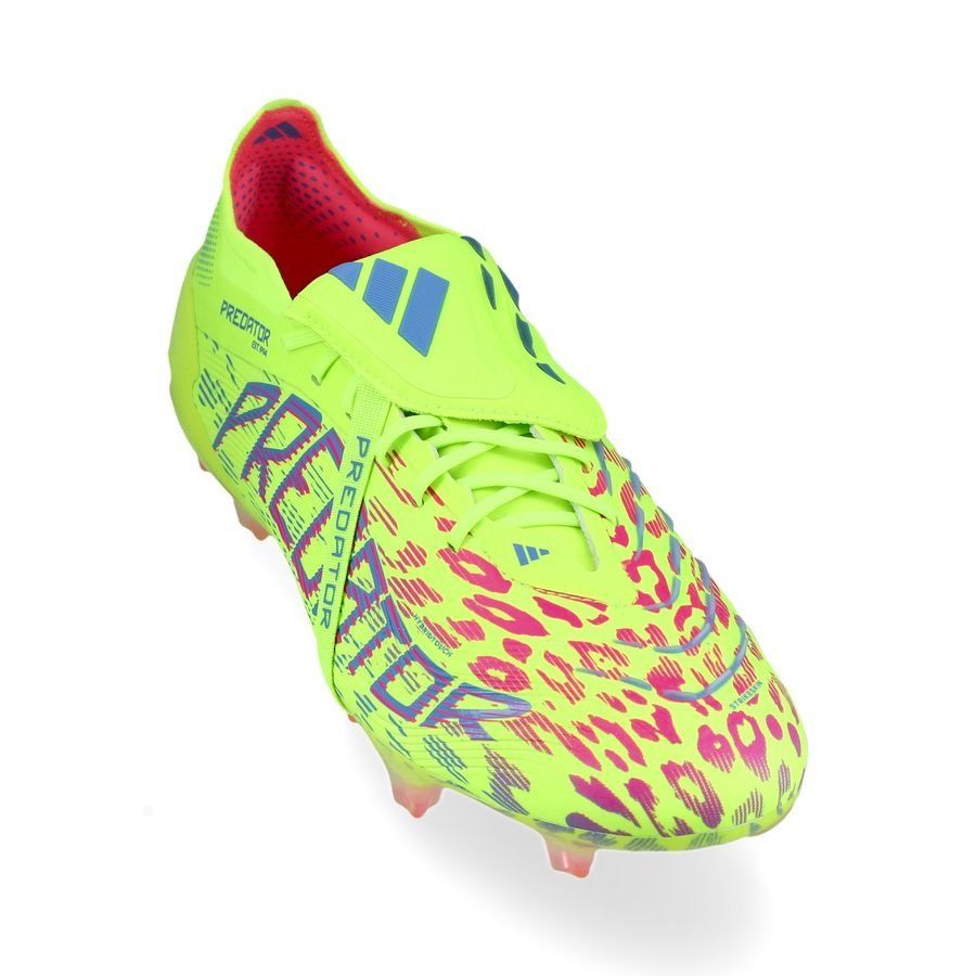 adidas Predator Elite Fold-over Tongue FG Mystic Victory - Lucid Lemon/Lucid Pink/Blue Fusion
