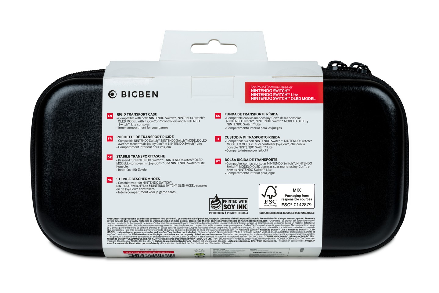 BigBen Interactive Travel Case Large - Rainbow (Switch)