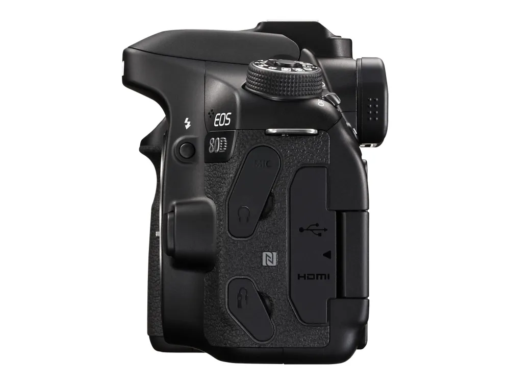 Canon EOS 80D - Digitalkamera - SLR - 24.2 MP - APS-C - 1080p / 60 fps - 3x optisk zoom EF-S 18-55 mm IS STM objektiv - Wireless LAN, NFC