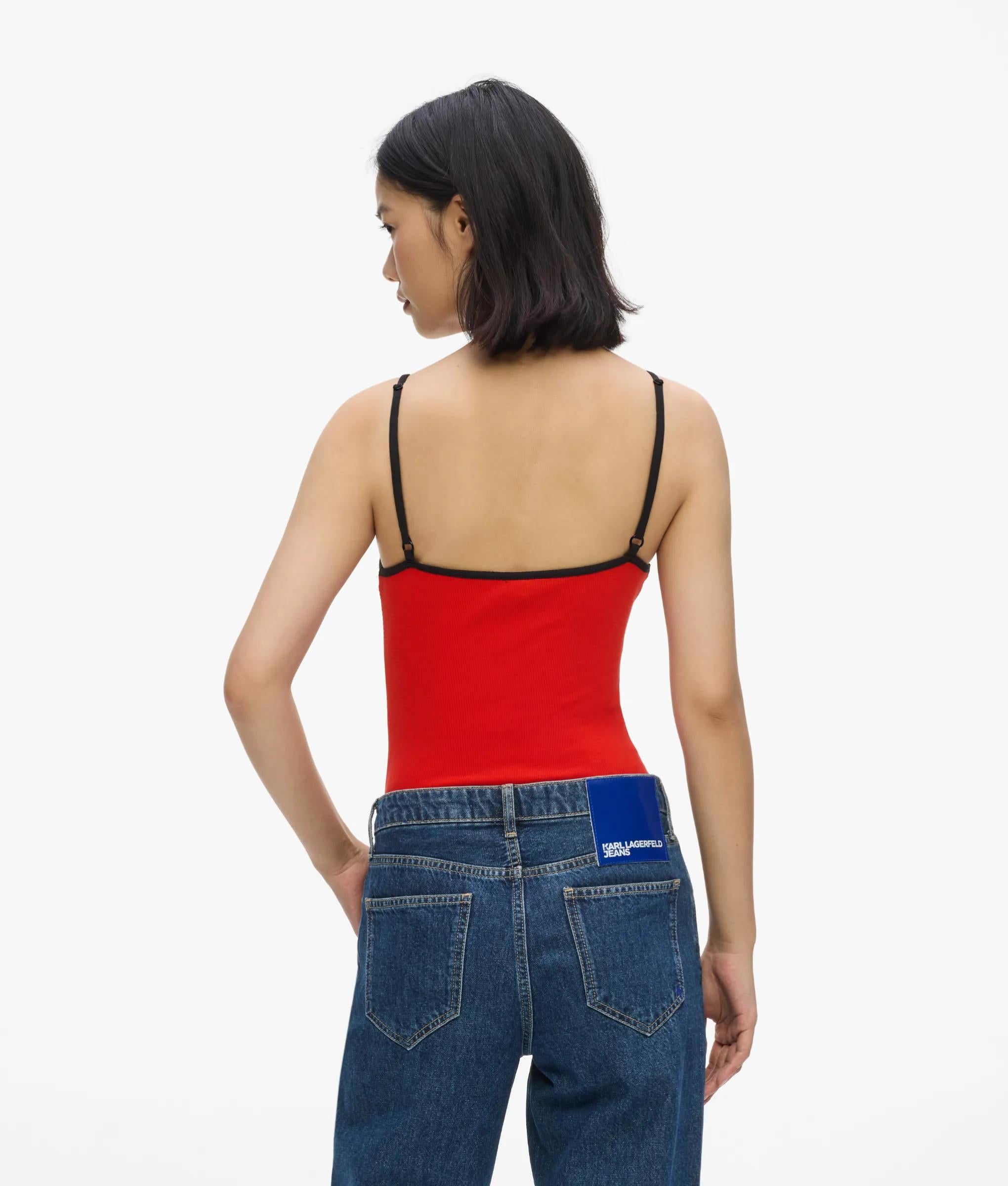 Bodysuit van ribstof