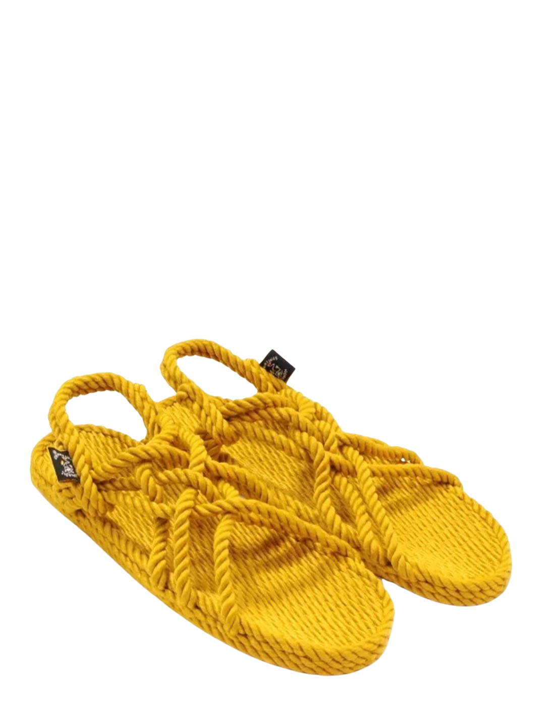 nomadic Sandales femme jc gold en corde jaune