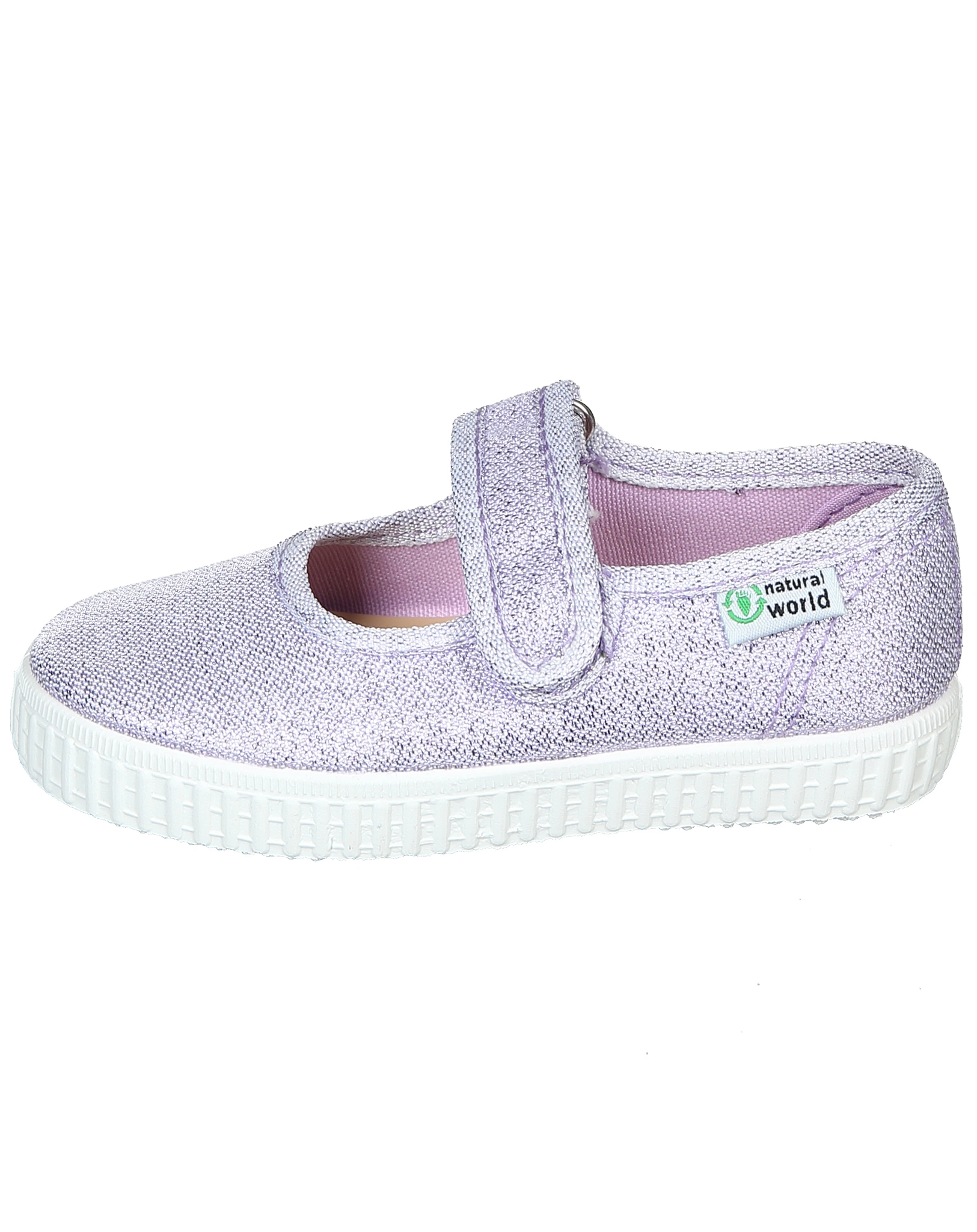 Canvas-Spangenschuhe GLITTER in lila