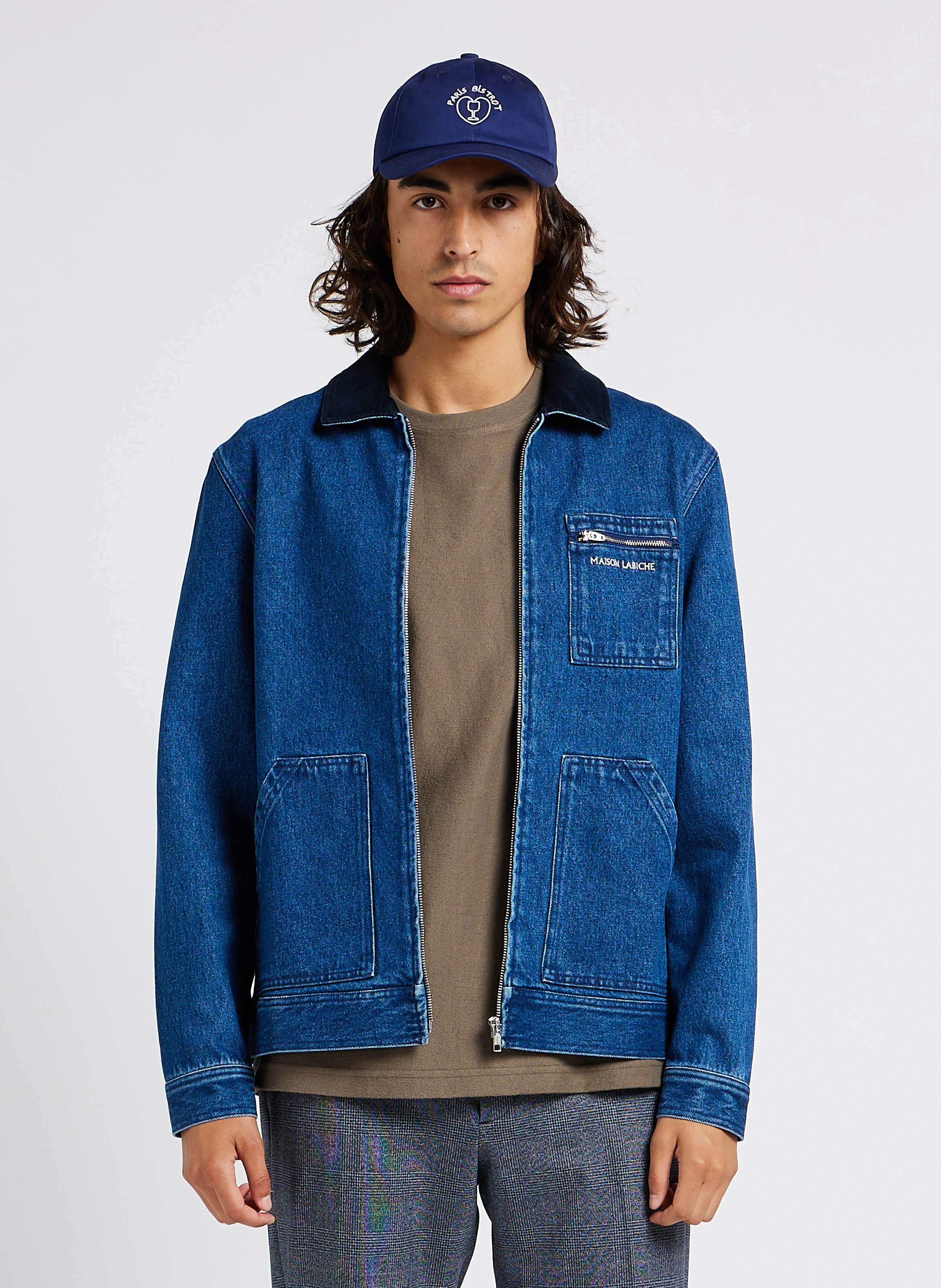 AUDIN MAISON LABICHE - Veste en Jean col en velours | Jean Délavé