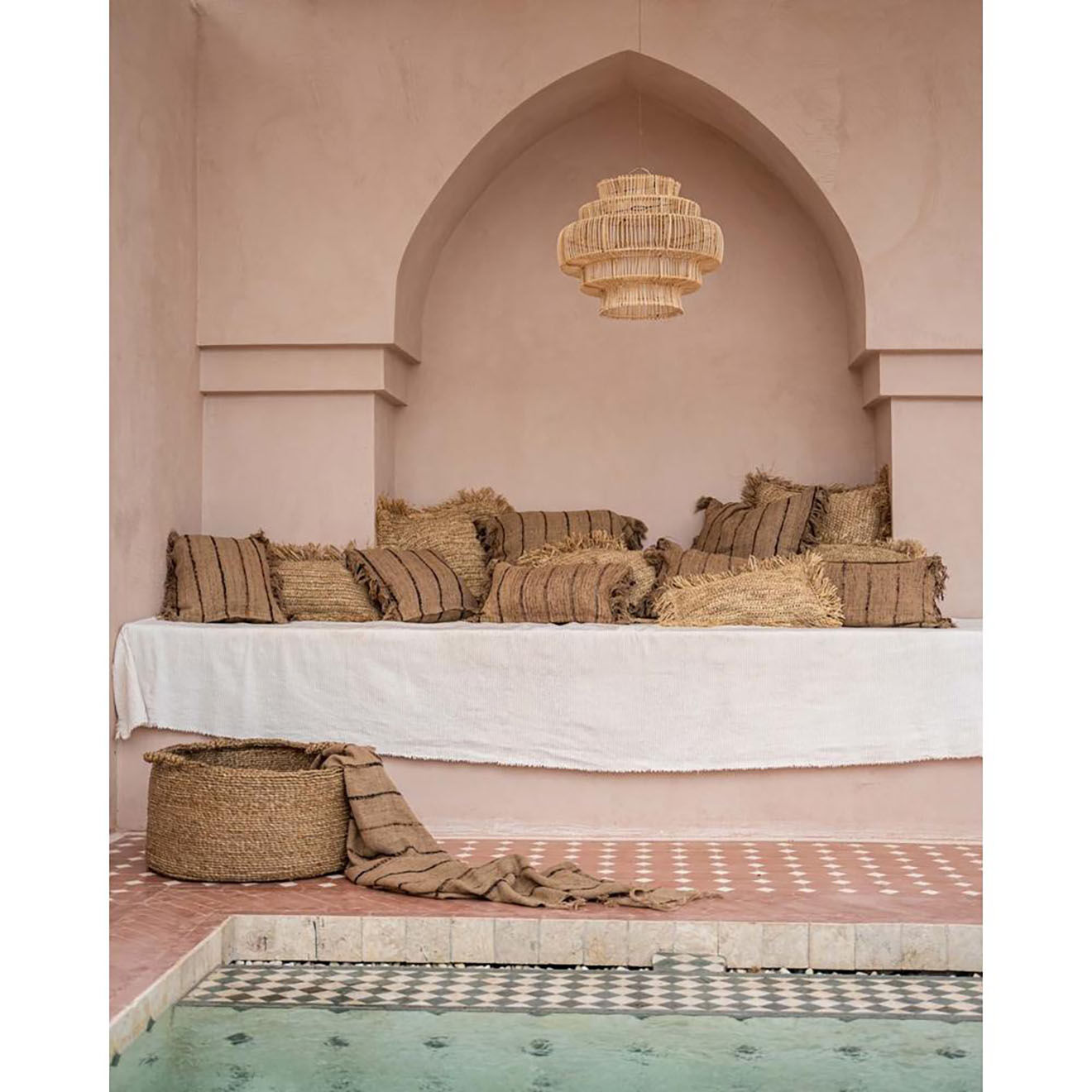 Bazar Bizar Housse de coussin Oh My Gee beige/noir - 40x40 cm