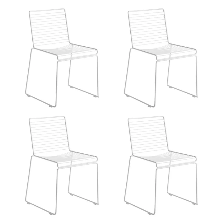 HAY - Hee Dining Chair, weiss (4er-Set)