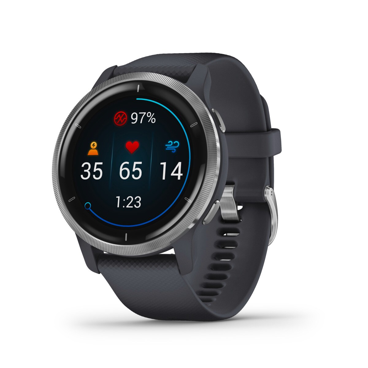 Garmin VENU 2 Granitblau/Silber