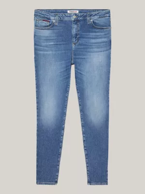 Calça jeans super skinny de cintura ultra alta Curve Melany