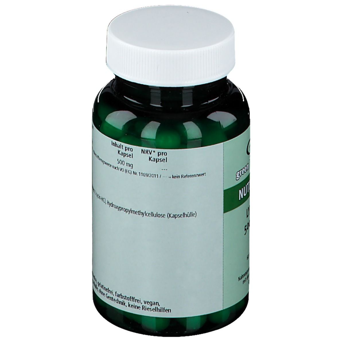 green line NUTRITHEKE Lysin 500 mg
