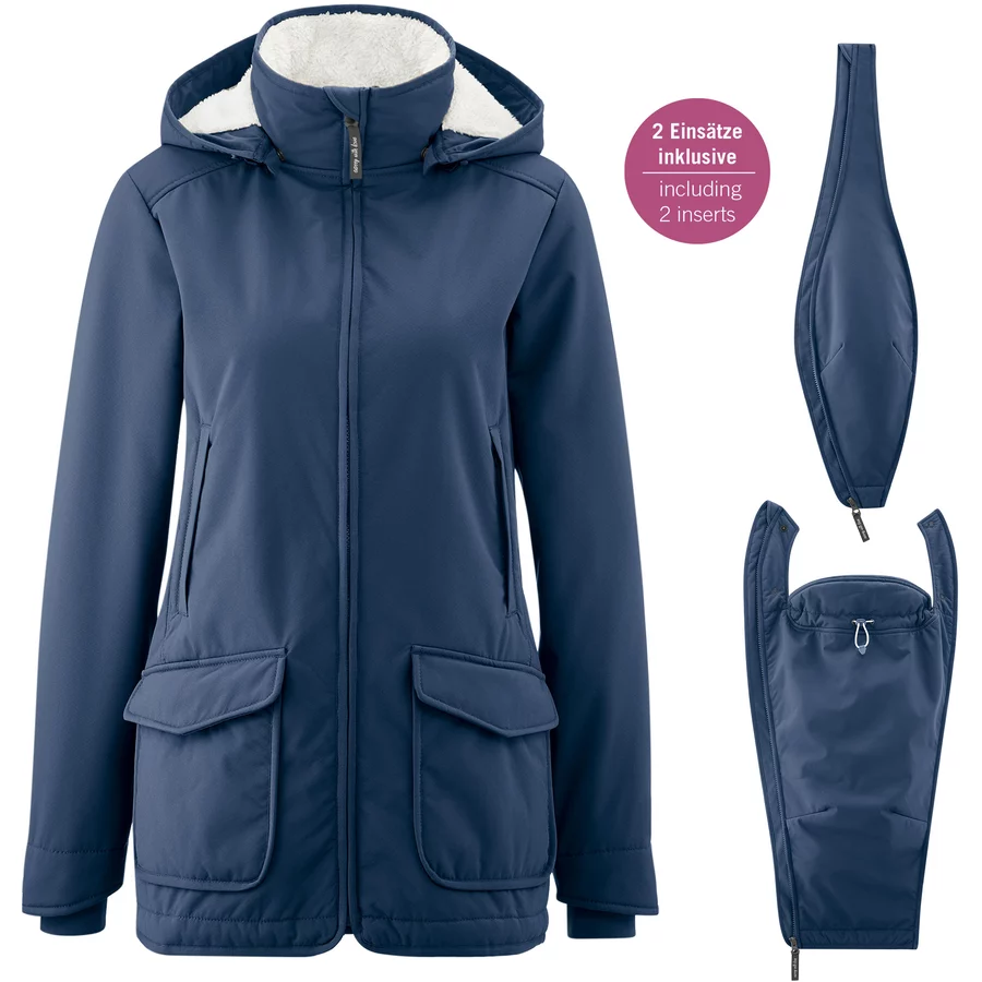 mamalila Allwetter-Tragejacke Cosy Allrounder navy