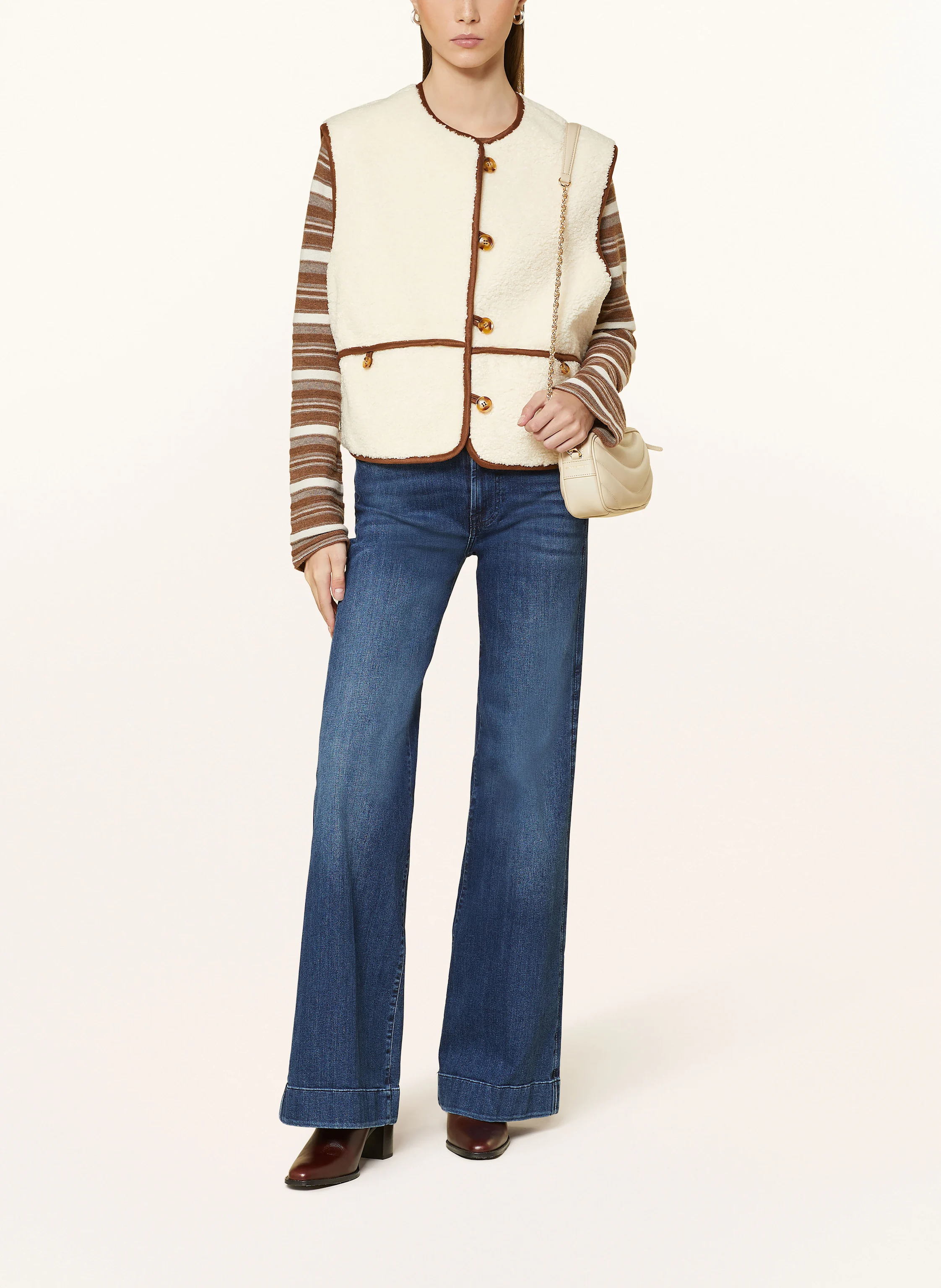 CLAUDIE PIERLOT Teddyfell-Weste