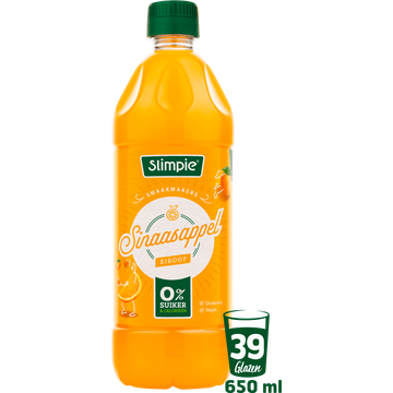 Slimpie Sinaasappel Siroop 650 ml