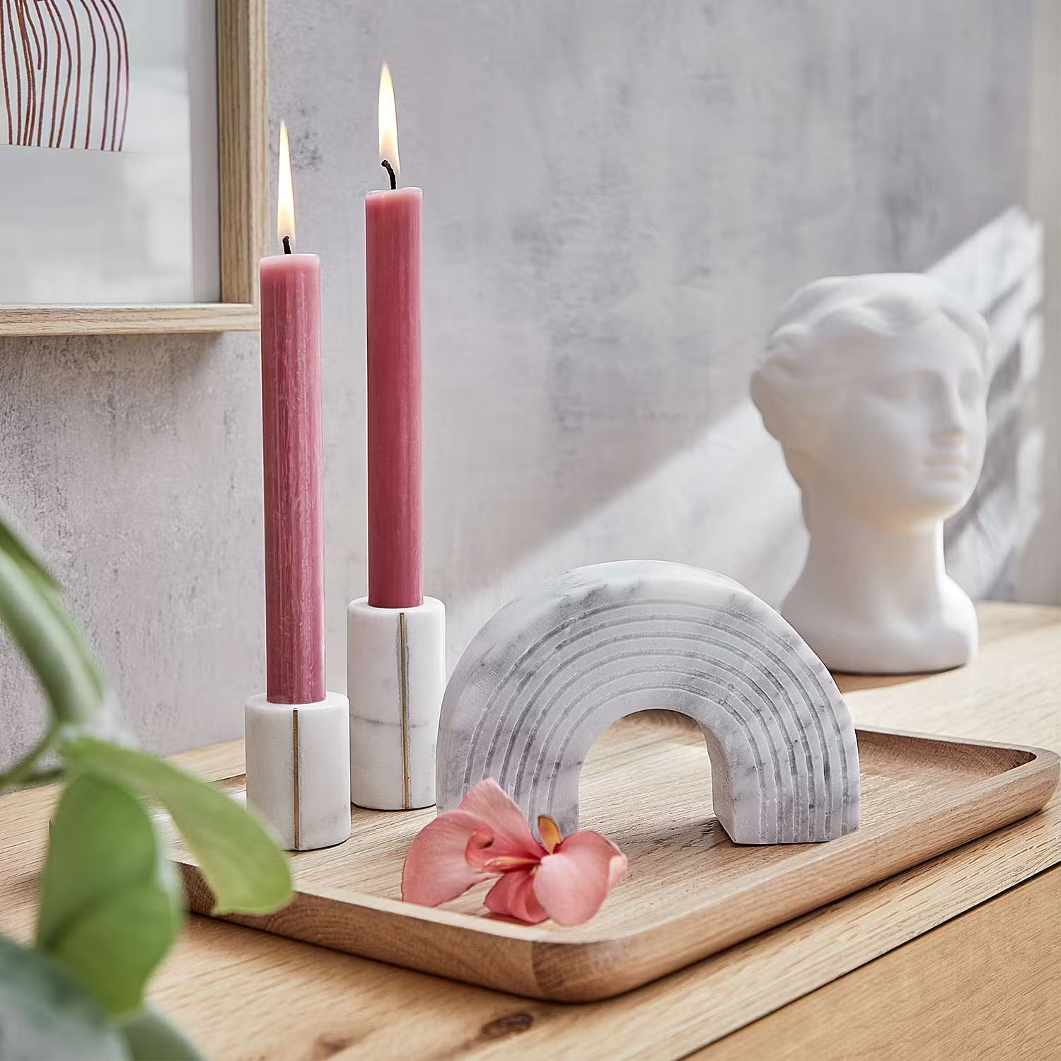 MARBLE Kerzenhalter-Set 2-tlg.