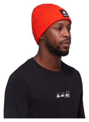 Bonnet Unisexe Mammut Fedoz Rouge