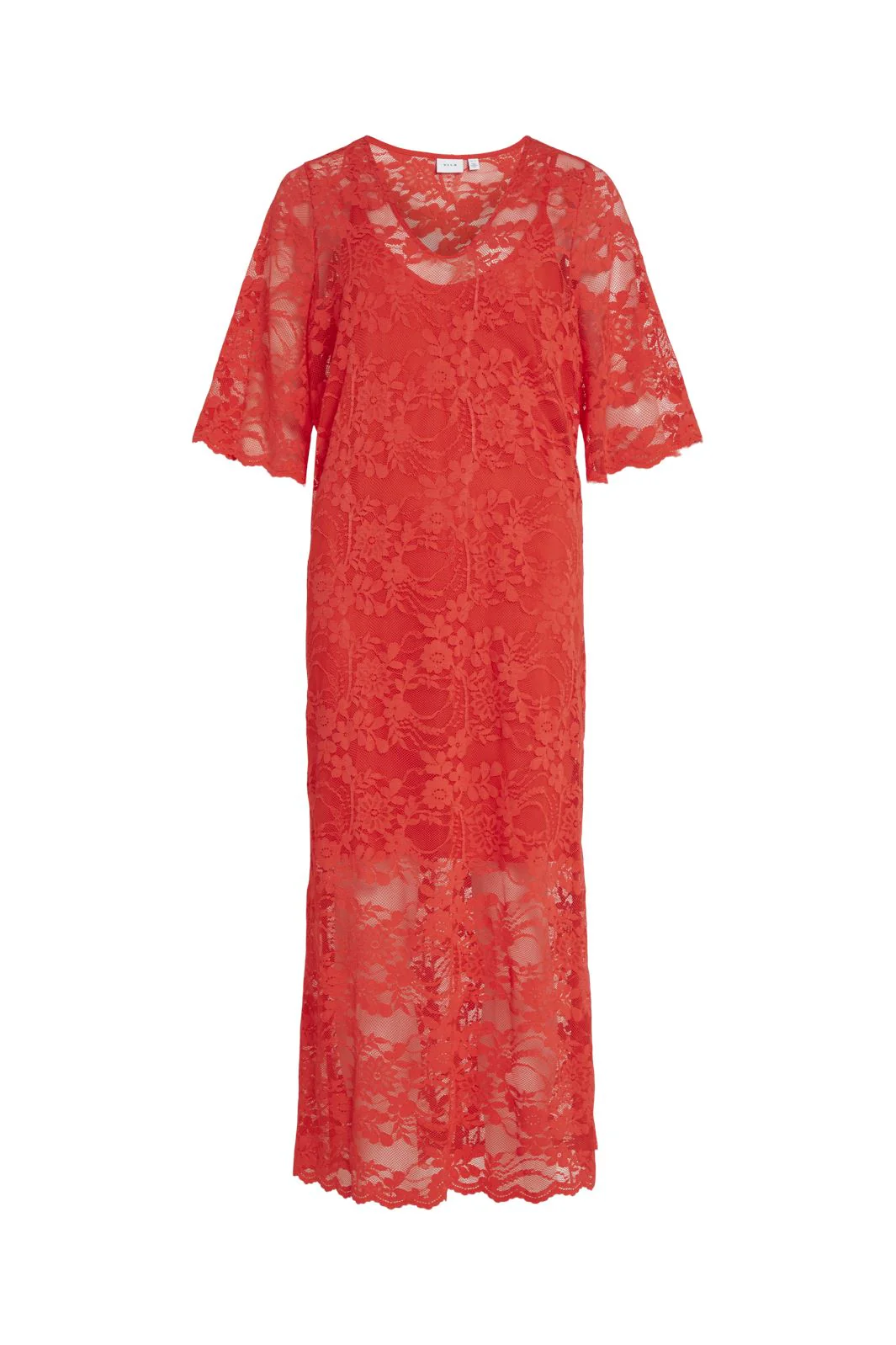 Vila Vilorna 2/4 Lace Midi Dress