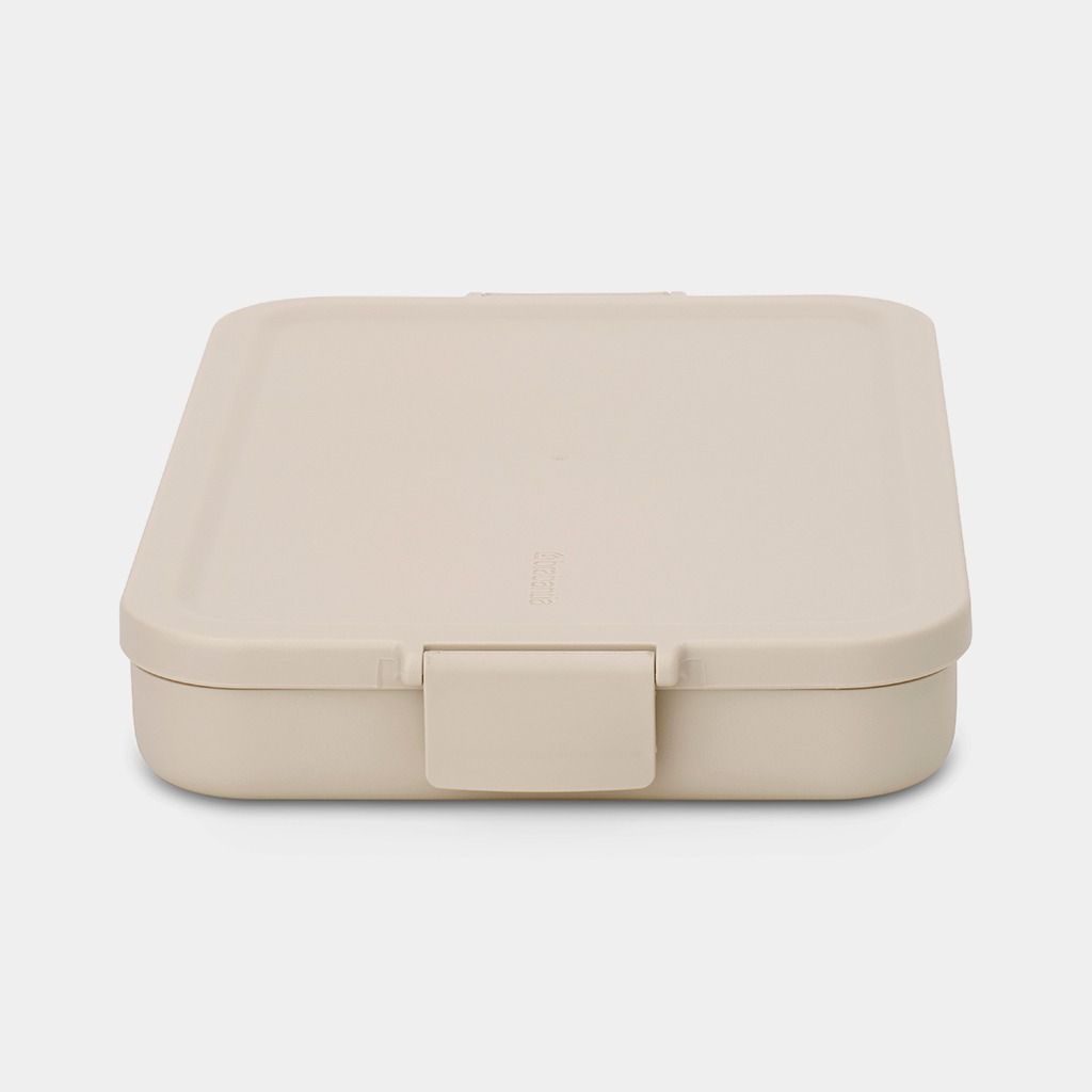Make & Take Lunchbox, plat, kunststof - Soft Beige