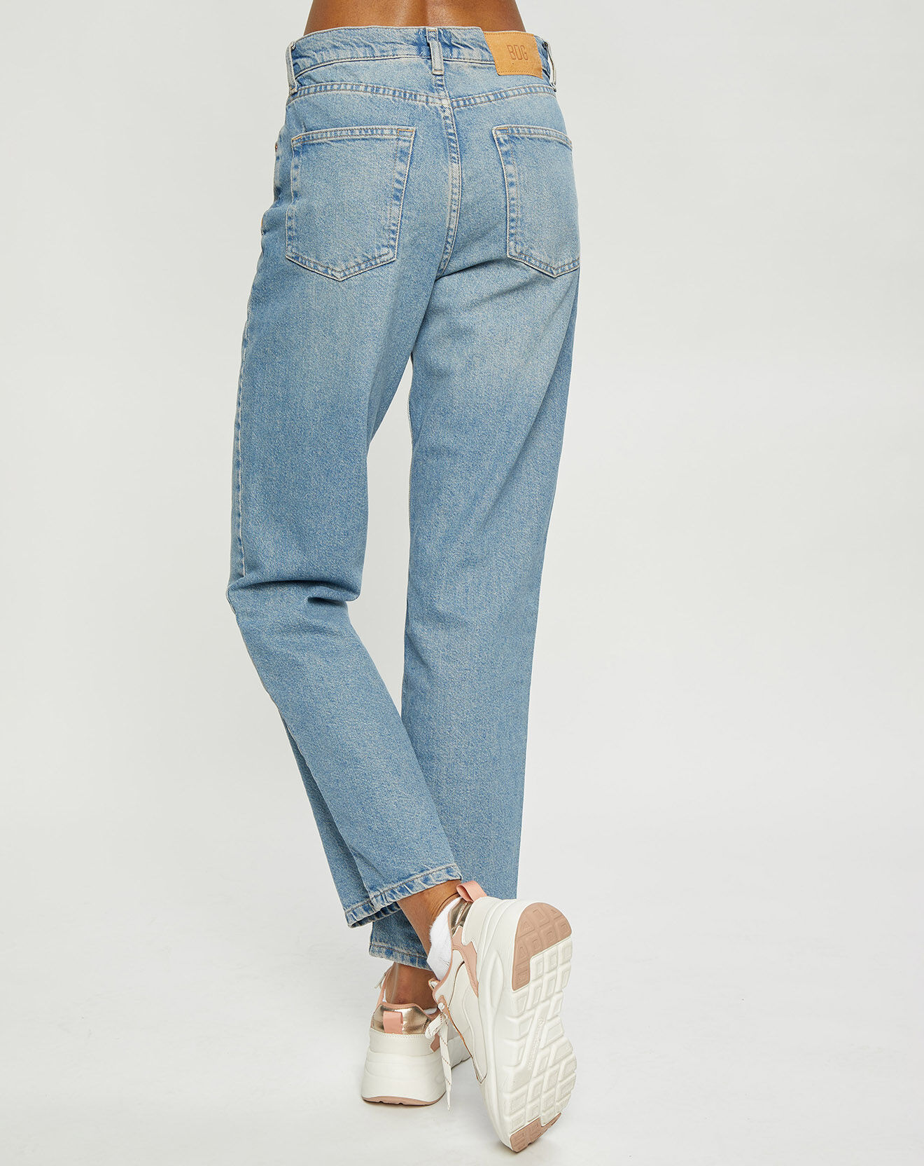 Urban Outfitters Jean large 7/8 ème en Toile de Coton bleu clair