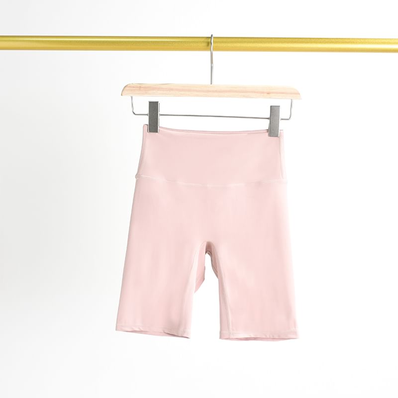 Claduodoe - Hoge taille effen yogashorts