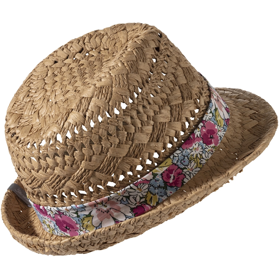 Sterntaler Strohhut Blumen beige