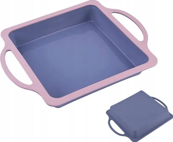 Brunbeste firkantet silikoneform 20x20 cm afstivet 3356 Lumarko!