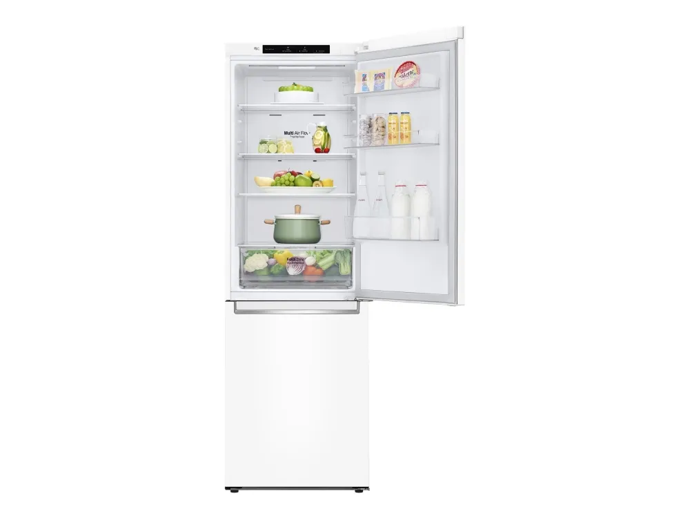 GBP31SWLZN LG Refrigerator GBP31SWLZN A  , Free standing, Combi, Height 186 cm, No Frost system, Fridge net capacity 247 L, Freezer net capacity 107 L, Display, 36 dB, White