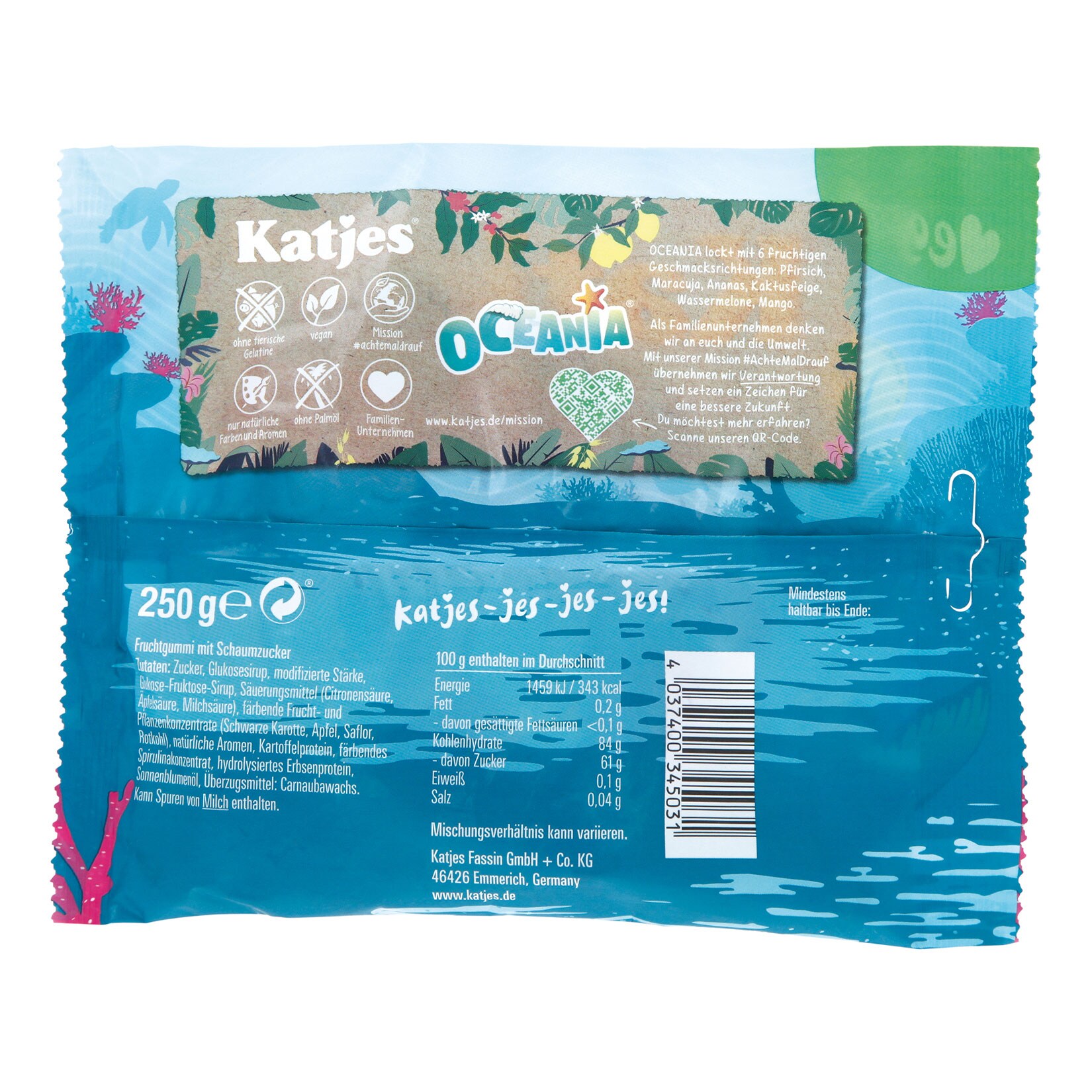 Katjes Family Fruchtgummi Oceania 250 g, 22er Pack