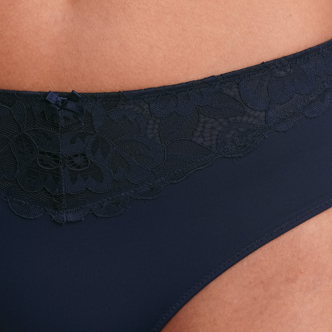 Gina Benotti Damen Hipster mit Spitze dunkelblau