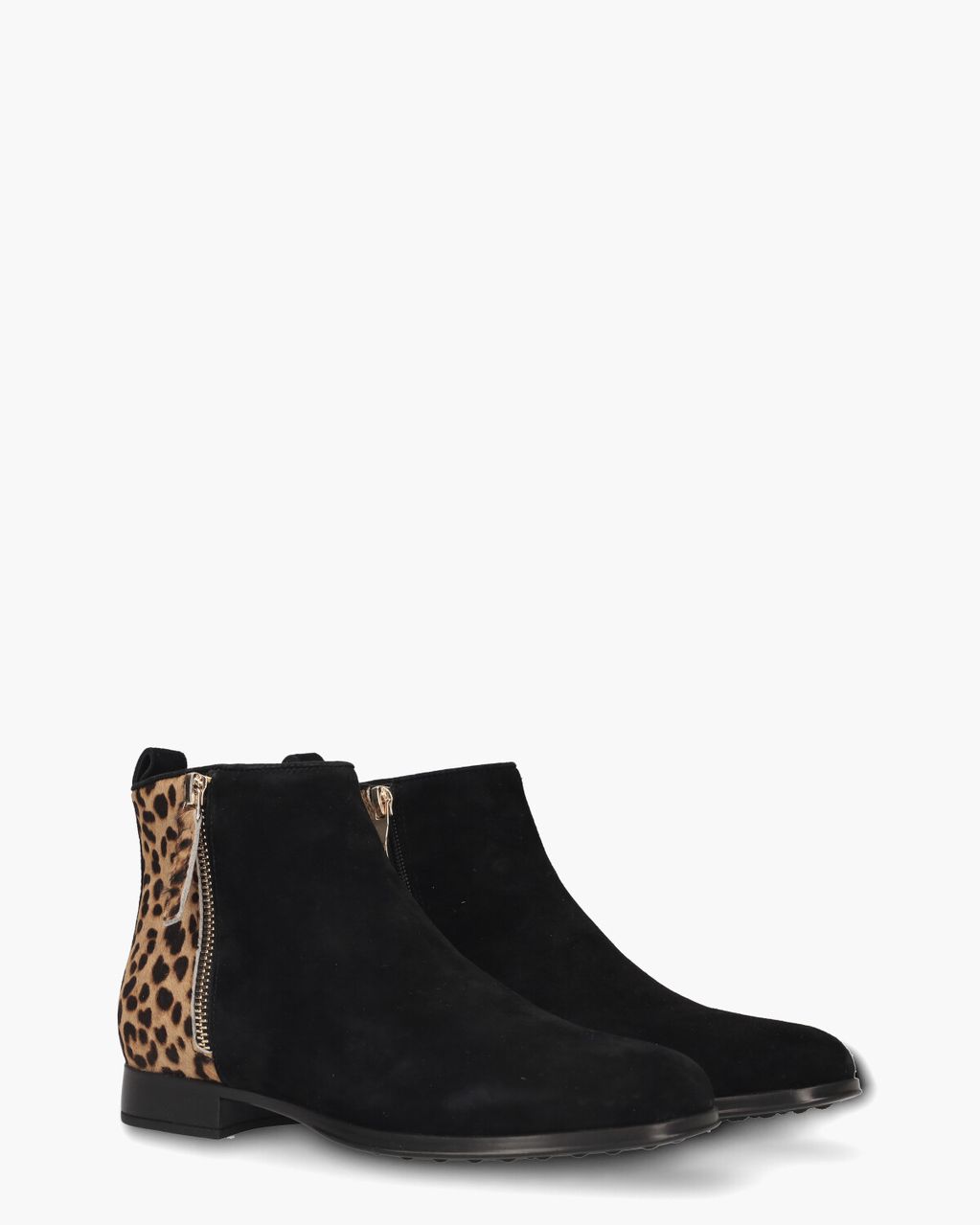 Di Lauro Viv Zwart/Bruin Enkelboots