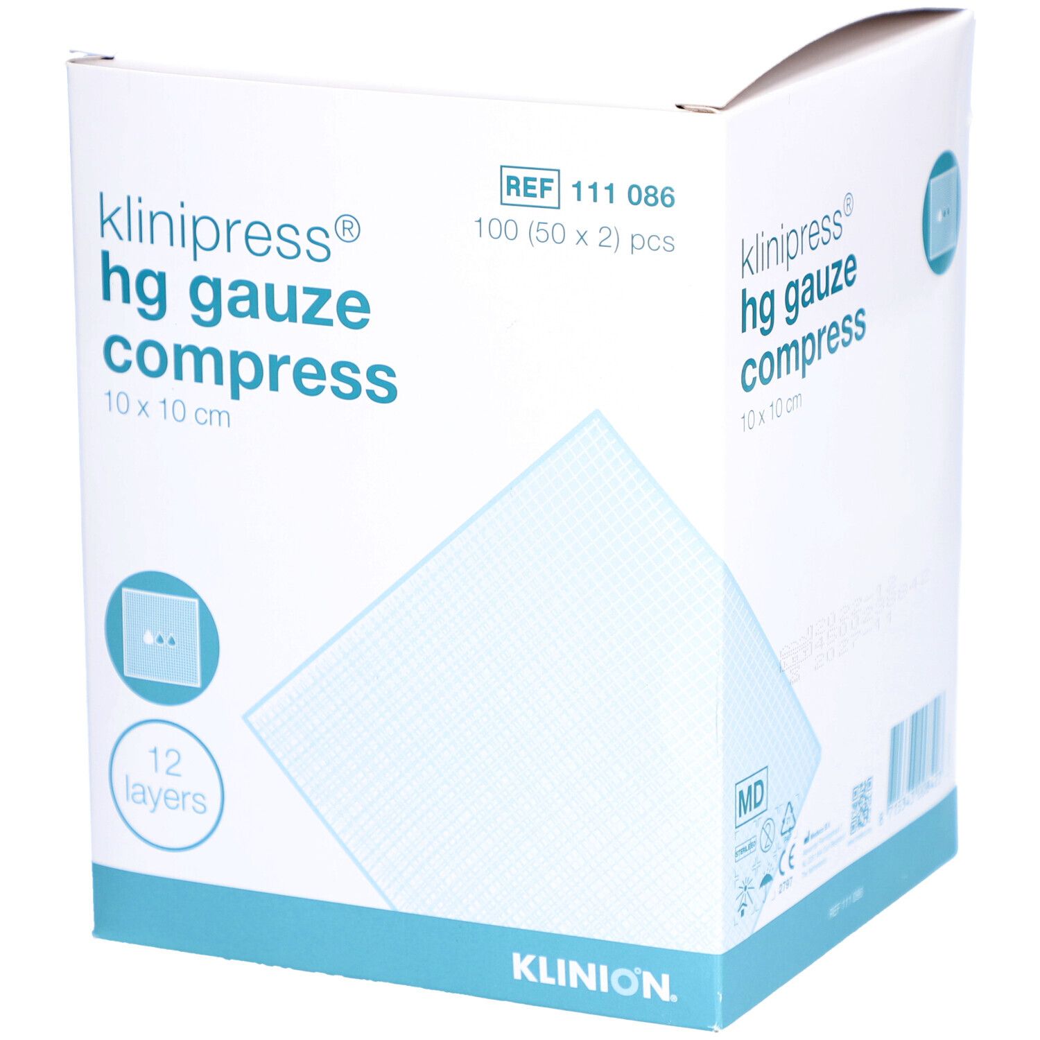 KLINIPRESS HG Mullkompressen 10x10 cm steril