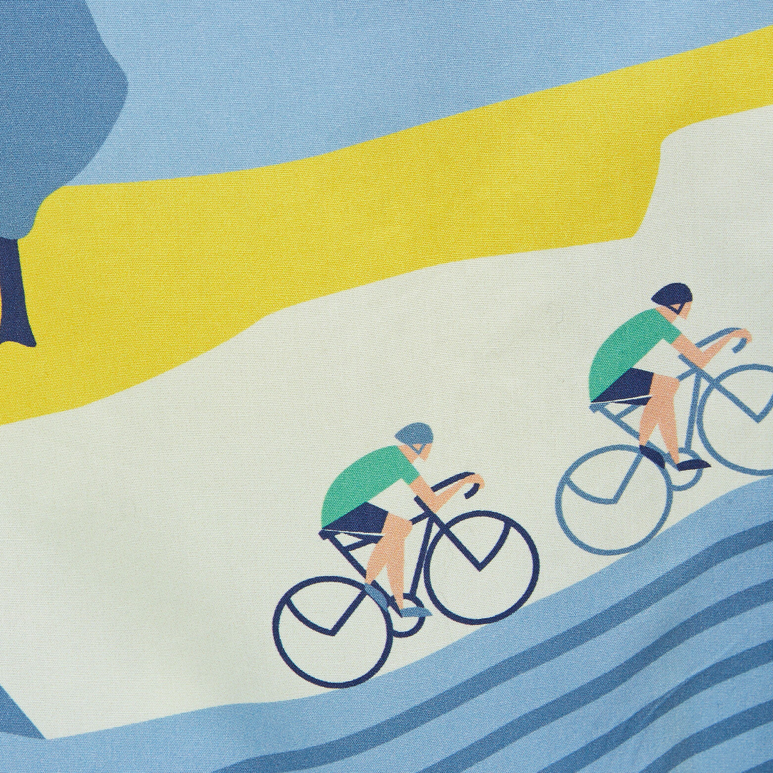 Chemisette regular licence Tour de France coton bi Bleu