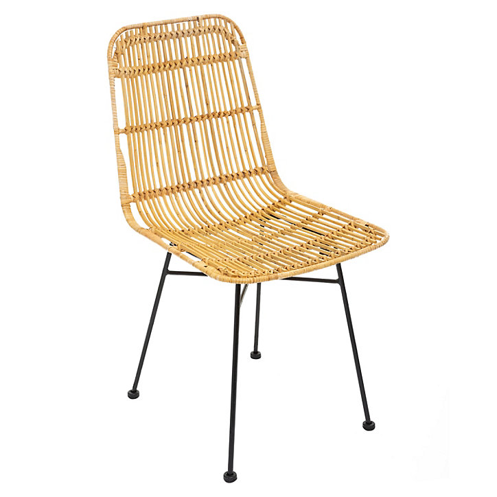 Lot de 4 chaises de table Kubu naturel