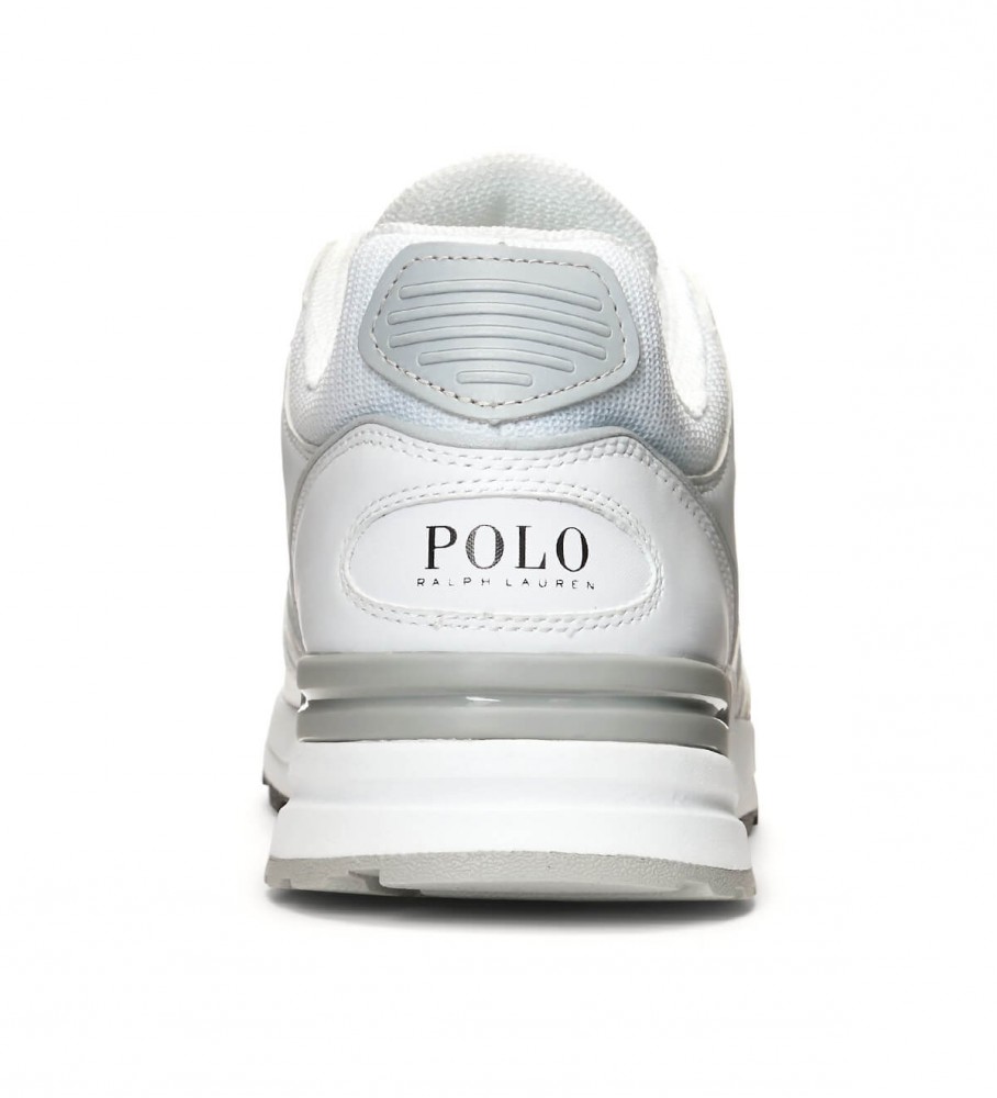 Tênis Ralph Lauren Trackster 200 em couro branco