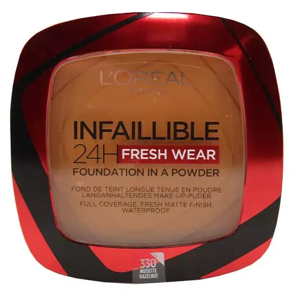 L'Oréal Paris Infaillible 24h Fresh Wear Fond de Teint Poudre N°330 Noisette 9g
